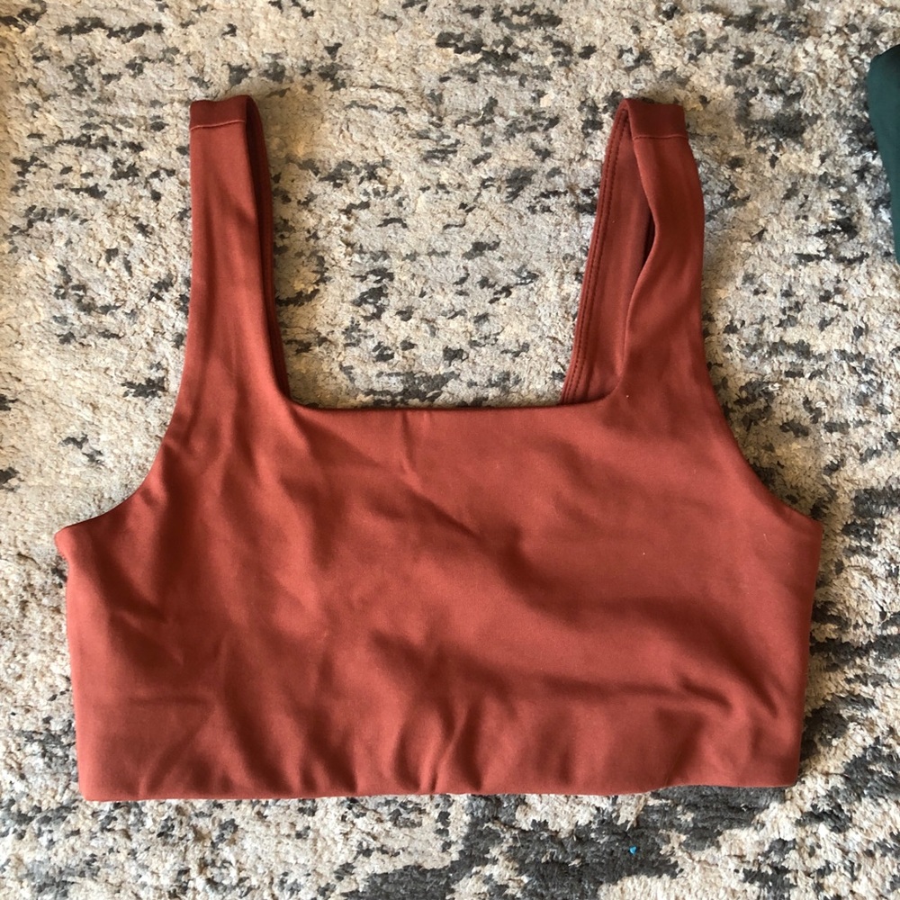 Girlfriend collective Paloma top (orange/red)